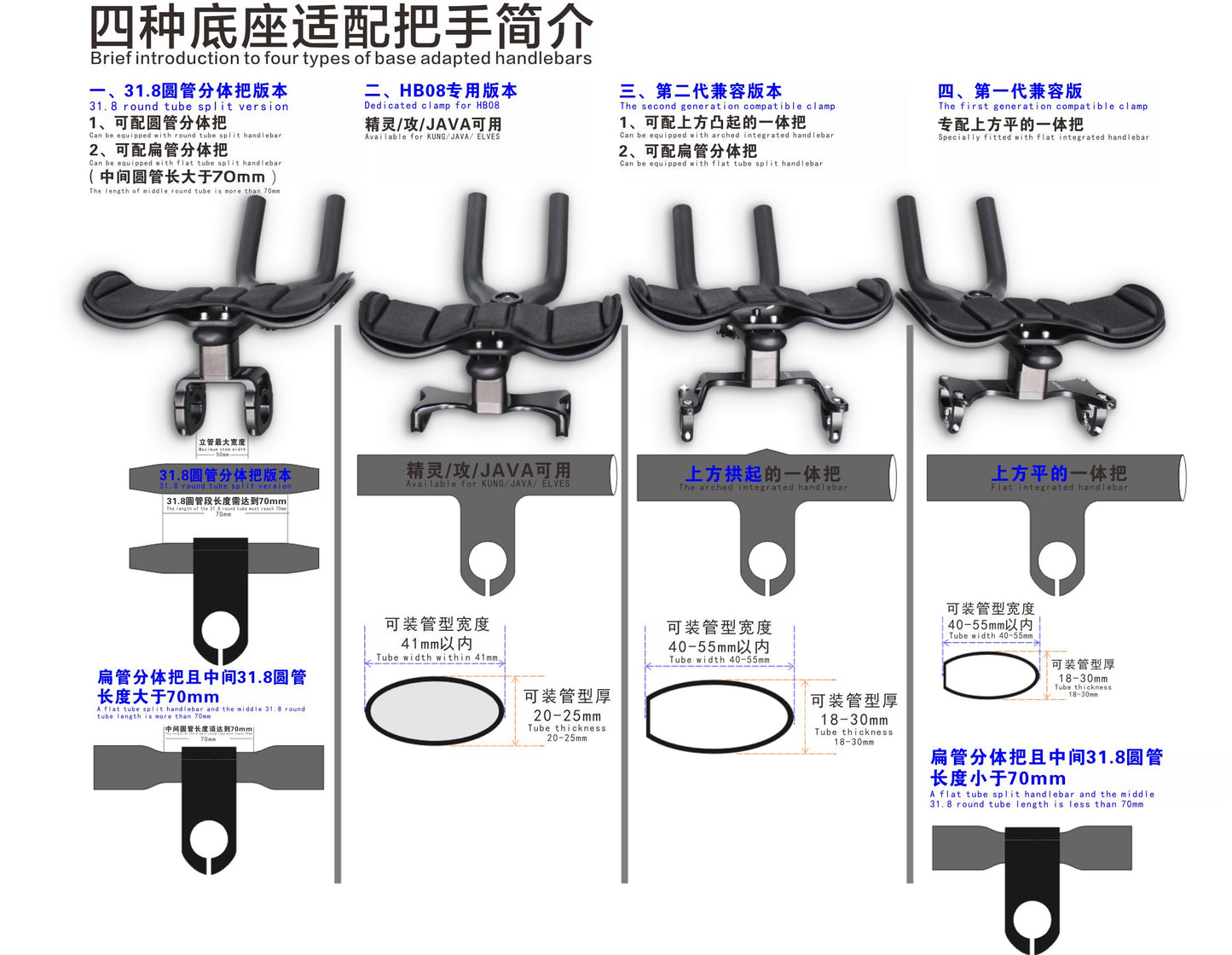 Road bike Tri bar Road-TT handlebar