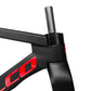 Falco Fixed Gear Bicycle Frameset Carbon Fiber 700C Lightweight BSA T800 With Fork Seatpost Track Bike Frame Set
