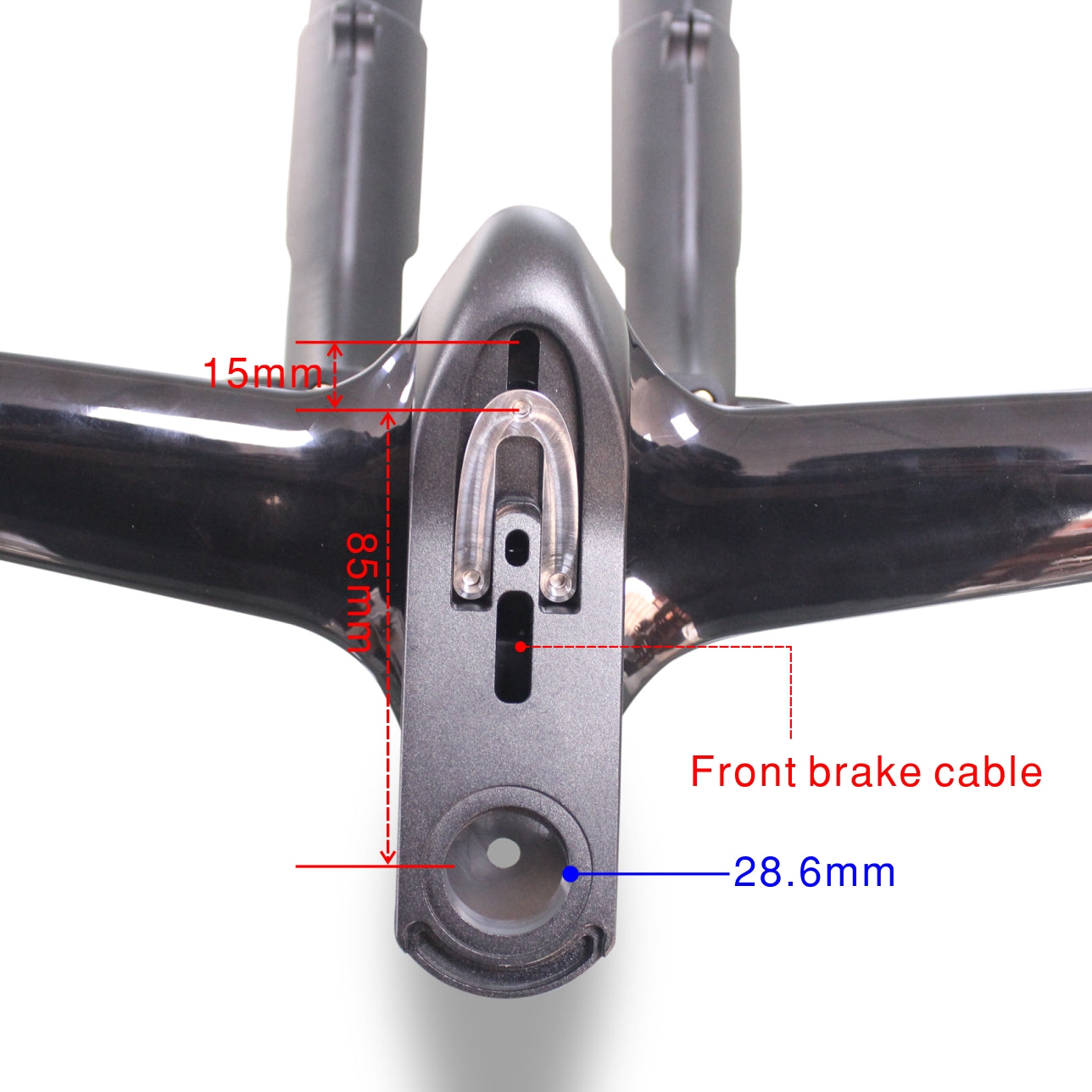 Aero Time trial Tri handlebar triathlon carbon handlebar with rest tube 15 angle